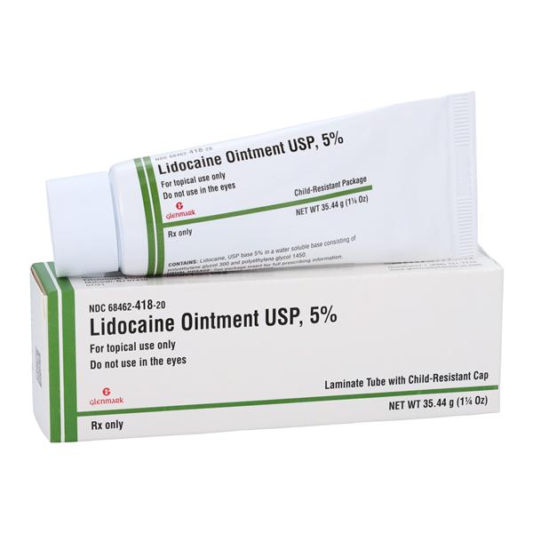 Lidocaine Topical Ointment 5% Tube 35.44gm Ea