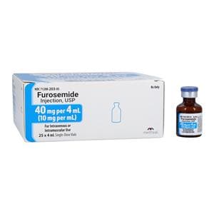 Furosemide Injection 10mg/mL SDV 4mL 25/Pk