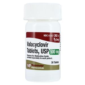 Valacyclovir HCl Tablets 500mg Bottle 30/Bt