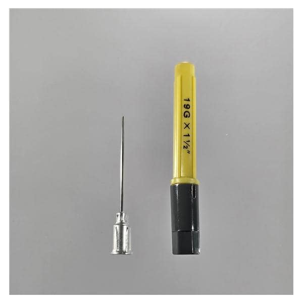 Blunt Needle 19gx1-1/2" Lime Luer Lock Cap & Sheath 25/Bx