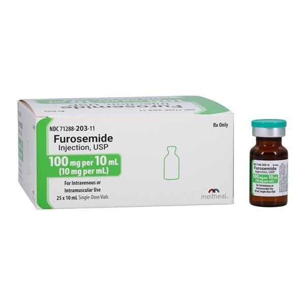 Furosemide Injection 10mg/mL SDV 10mL 25/Pk