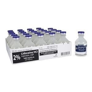 Lidocaine HCl Injection 2% MDV 50mL 25/Bx