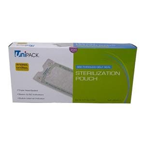 Unipack Sterilization Autoclave Heat Sealed 5.25 in x 11 in 200/Bx