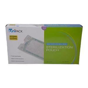 Sterilization Pouch Heat Sealed 7.5 in x 13 in 200/Bx