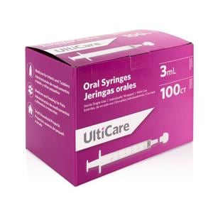 UltiCare Oral Medication Syringe Polypropylene Plastic Clear