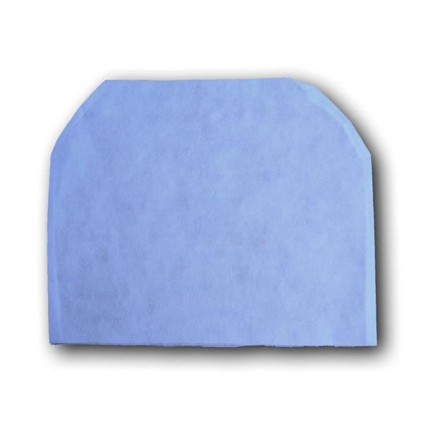 Headrest Cover 12 in x 10 in Polypropylene Blue Disposable 10/BG