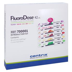 FluoroDose Varnish Single Dose 5% Sodium Fluoride 0.3 mL Assorted Flavors 42/Pk