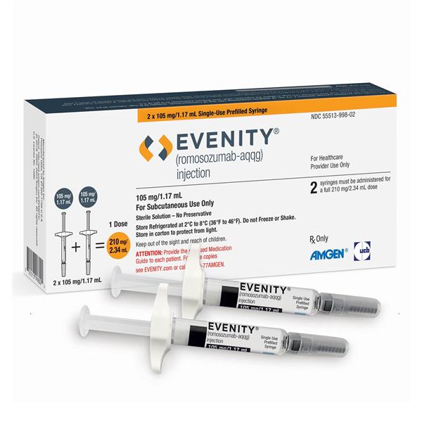 Evenity Injection 105mg Prefilled Syringe 1.17mL 2/Pk