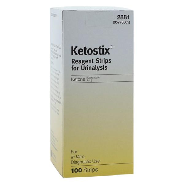 Ketostix Xylene Urinalysis Test Strip 100/Bt