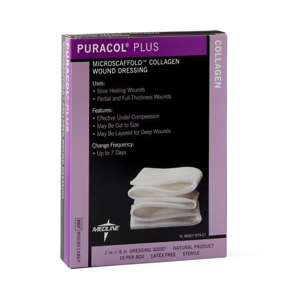 Puracol Plus Collagen Wound Care Dressing 1x8" Sterile LF