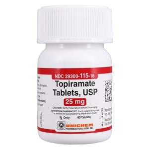 Topiramate Tablets 25mg Bottle 60/Bt