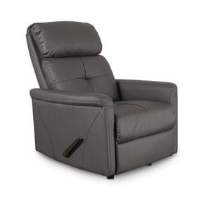 Hamilton Collection Rocking Recliner Antimicrobial Vinyl 330 Cap Mnl StlGry Ea