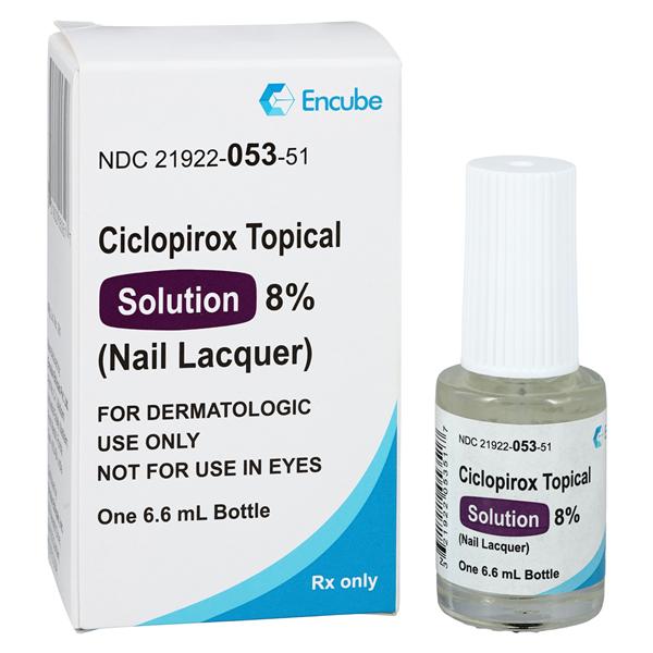 Ciclopirox Topical Solution 8% Bottle 6.6mL/Bt