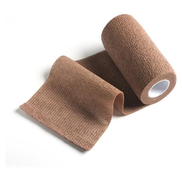 Cohesive Bandage Fabric 4"x5yd Tan Sterile 36/Ca