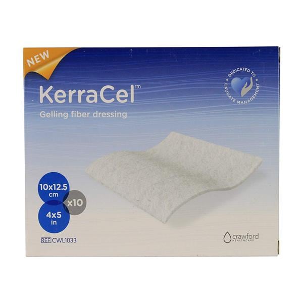 KerraCel Carboxymethyl Cellulose Gelling Fiber Dressing 4x5" Strl Rctngl Hi Abs