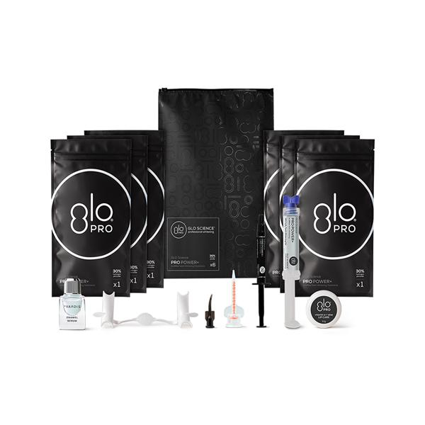 GLO Science Pro Power + Chairside Whitening System Cmplt Sys 30% Hyd Prx 6/Pk