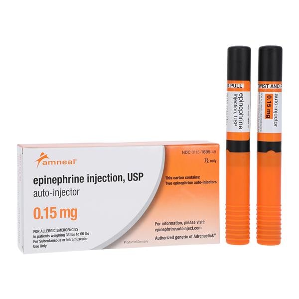 Epinephrine Jr Injection 0.15mg Jr Auto-Injector 2/Package