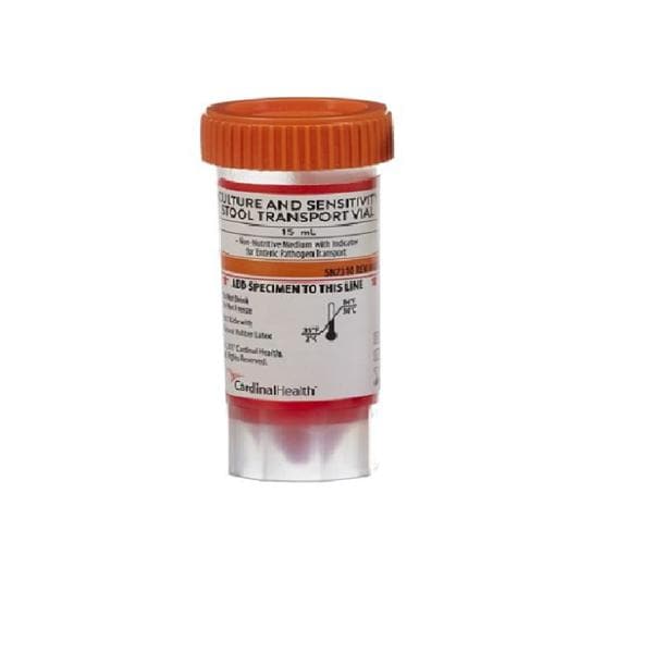 C&S Stool Transport Vial 15mL Non-Sterile 120/Ca