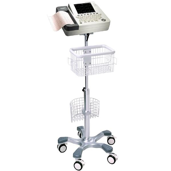 Patient Monitoring Mobile Stand 5 Locking Casters Mbl Trlly f/ CardioPro ECG Ea