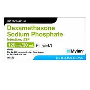 Dexamethasone Sodium Injection 4mg/mL Pediatric MDV 30mL