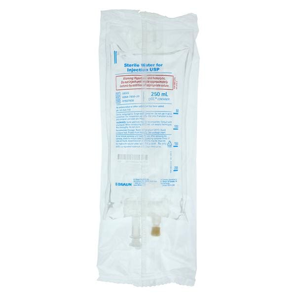 IV Solution Solution Sterile Water 250mL Bag 24/Ca