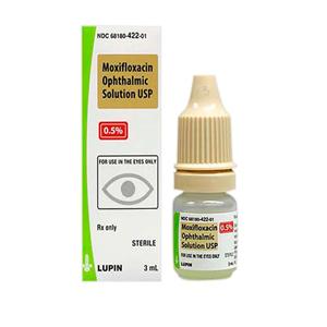 Moxifloxacin HCL Ophthalmic Solution 0.5% Bottle 3mL Each