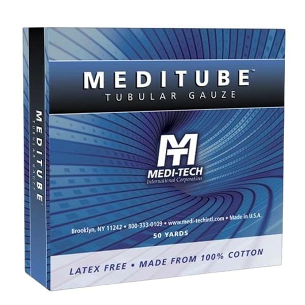 Meditube Tubular Bandage 100% Cotton 5/8"x50yd White 1/Bx