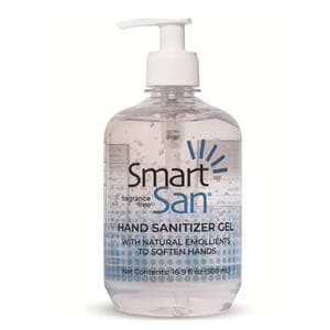 SmartSan Gel Hand Sanitizer 500 mL Pump Bottle Fragrance Free Ea