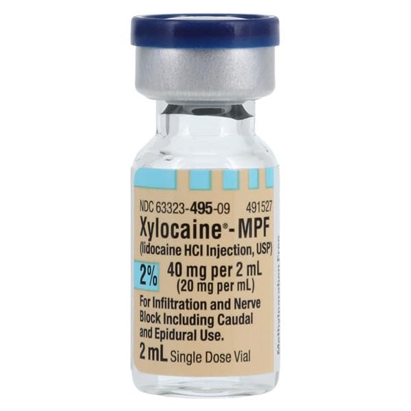 Xylocaine MPF Injection 2% Preservative Free SDV 2mL 25/Pk