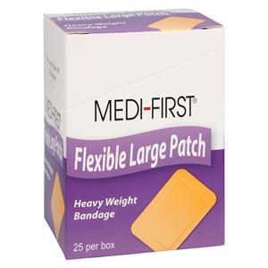 Medi-First Patch Bandage Elastic/Fabric 2x3" Tan Sterile 25/Pk