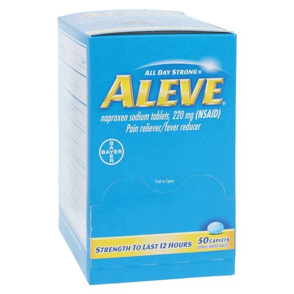 Aleve Pain Reliever Tablets 220mg Dispenser 50/Bx