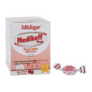 Medikoff Cough Drops 7.6mg Cherry 75/Pk