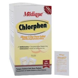 Chlorphen Allergy Oral Tablets 4mg Unit Dose Packet 250x1/Bx