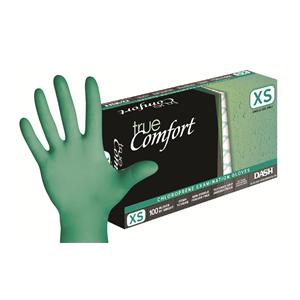 True Comfort Chloroprene Exam Gloves X-Small Green Non-Sterile