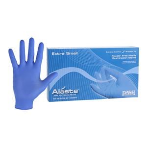 Alasta Soft Fit Nitrile Exam Gloves X-Small Blue Non-Sterile, 10 BX/CA