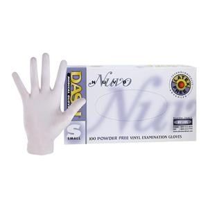 Nuvo Vinyl Exam Gloves Small Opaque White Non-Sterile, 10 BX/CA