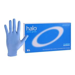 Halo Nitrile Exam Gloves X-Large Dark Blue Non-Sterile
