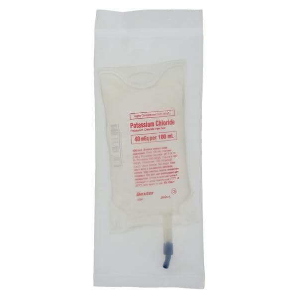 Potassium Chloride Injection 40mEq Highly Concentrated Bag 100mL 24/Ca