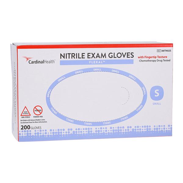 Flexal Nitrile Exam Gloves Small Cornflower Blue Non-Sterile, 10 BX/CA