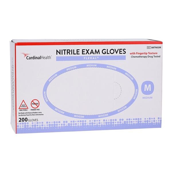 Flexal Nitrile Exam Gloves Medium Cornflower Blue Non-Sterile, 10 BX/CA