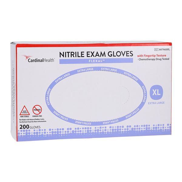 Flexal Nitrile Exam Gloves X-Large Cornflower Blue Non-Sterile