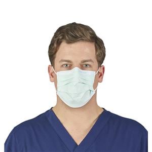 Tecnol Procedure Mask ASTM Level 1 Green Adult 50/Bx