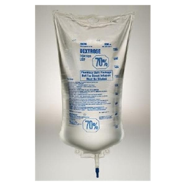 Injection Solution Dextrose 70% 2000mL Viaflex Plastic Container 6/Ca