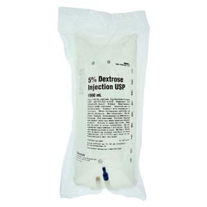 Viaflex IV Injection Solution Dextrose 5% 1000mL Viaflex Plastic Container Ea