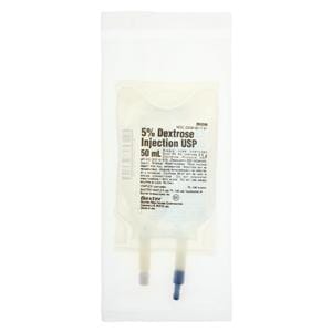 Viaflex IV Injection Solution Dextrose 5%/Water 50mL Vflx Plstc Cntr Ea