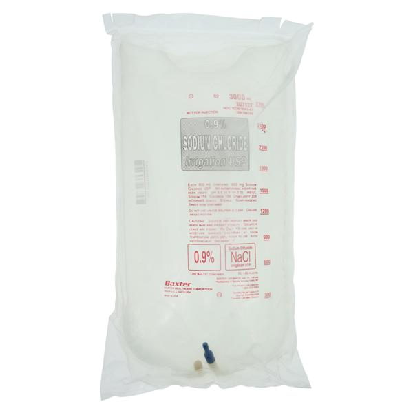 Irrigation Solution Sodium Chloride 0.9% 3000mL Plastic Bag Ea