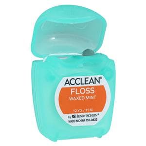 Acclean Floss Waxed 12 Yards Mint Patient Size 72/Bx