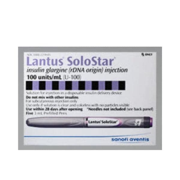 Lantus Solostar Injection 100U/mL Prefilled Pen 3mL 5/Bx