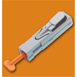 Unistik 2 Incision Device Lancet 21gx2.0mm Safety Orange 100/BX