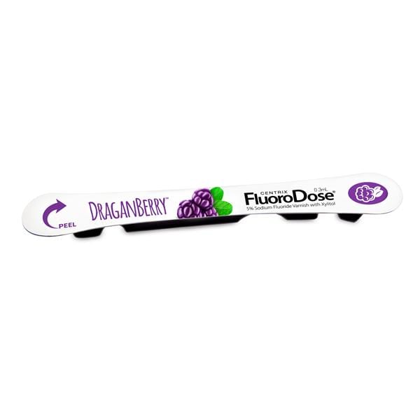 FluoroDose Varnish 5% Sodium Fluoride 0.3 mL DraganBerry 600/Pk